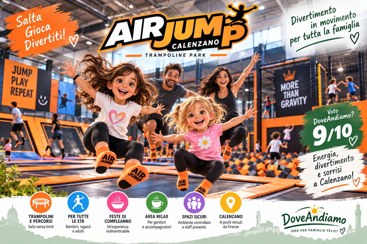 Air Jump Calenzano, luogo per famiglie