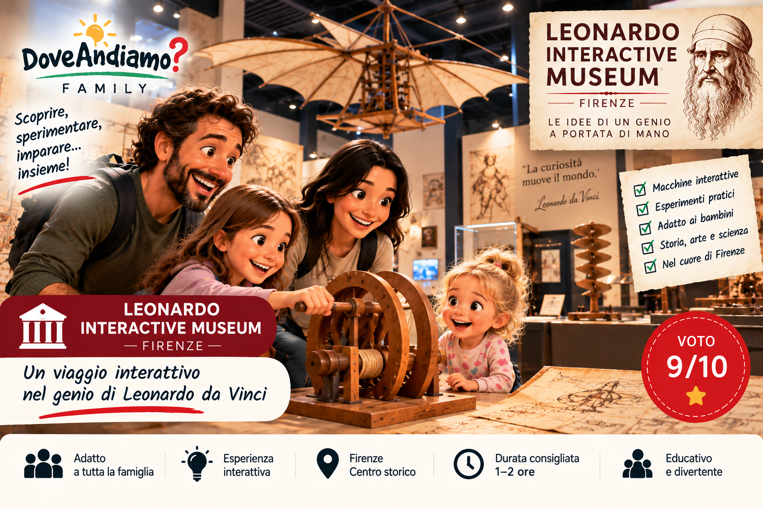 Leonardo Interactive Museum, luogo per famiglie