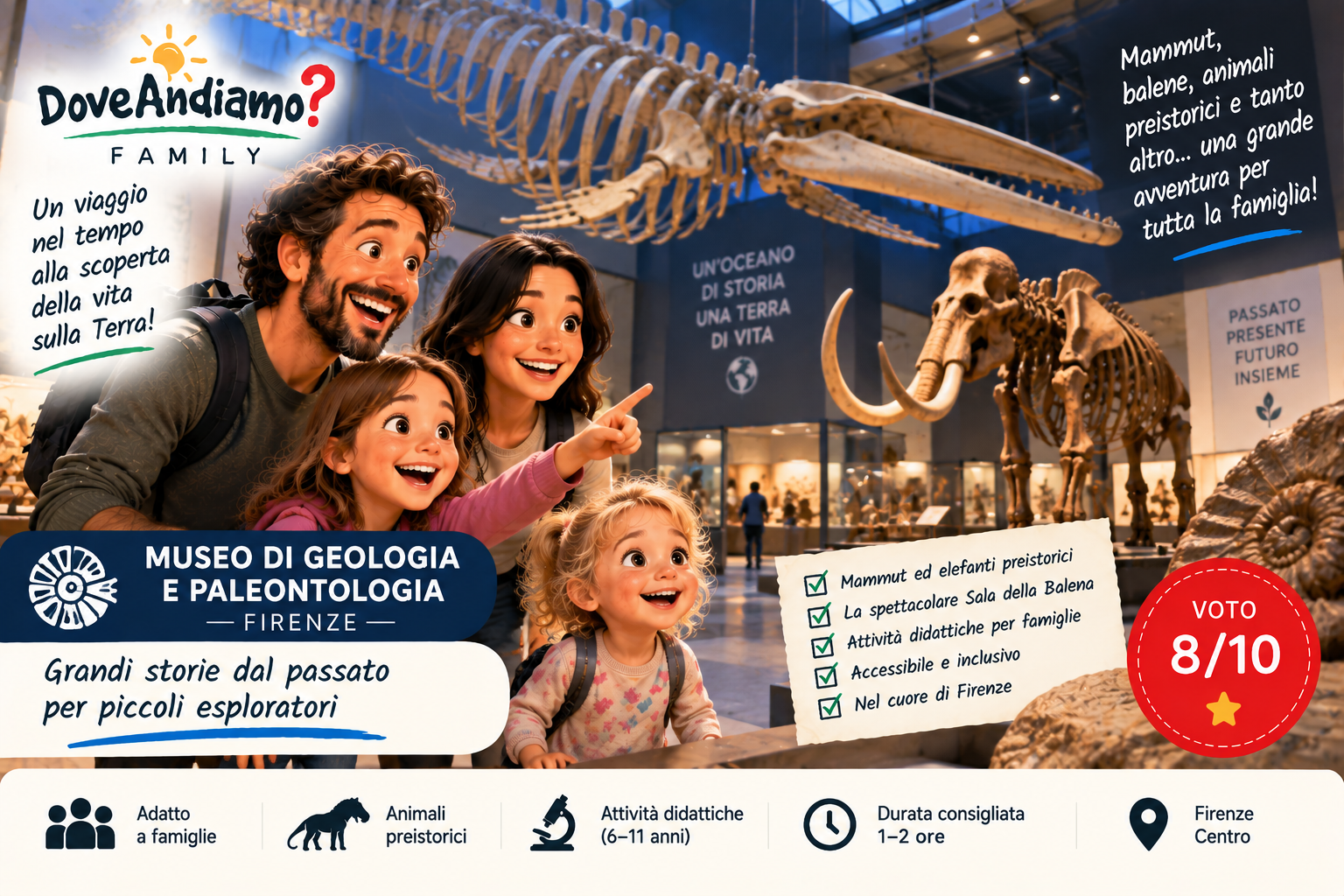 Museo di Geologia e Paleontologia dell’Università di Firenze, luogo per famiglie