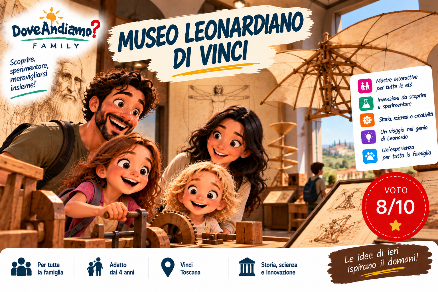 Museo Leonardiano di Vinci, luogo per famiglie