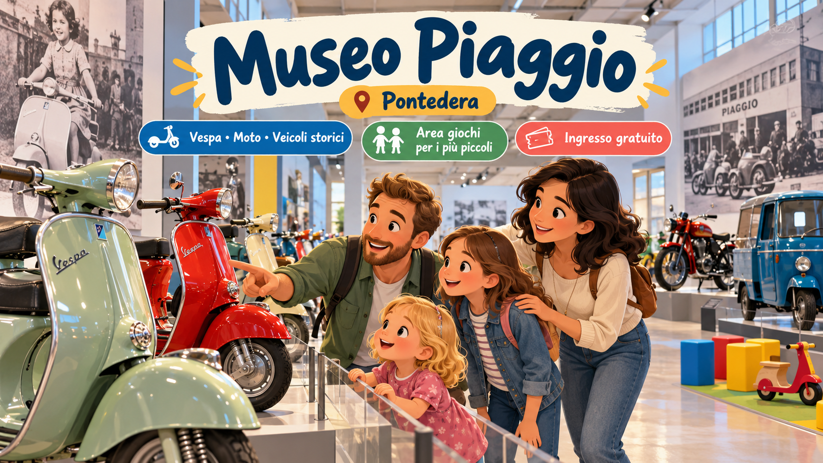 Museo Piaggio, luogo per famiglie