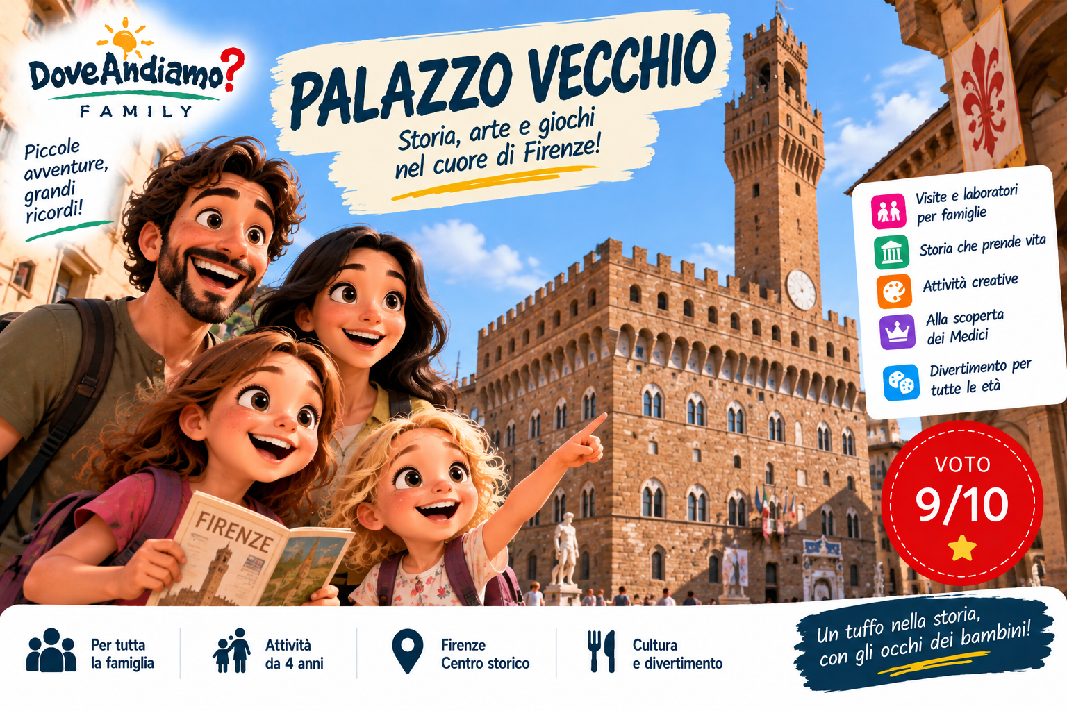 Palazzo Vecchio, luogo per famiglie