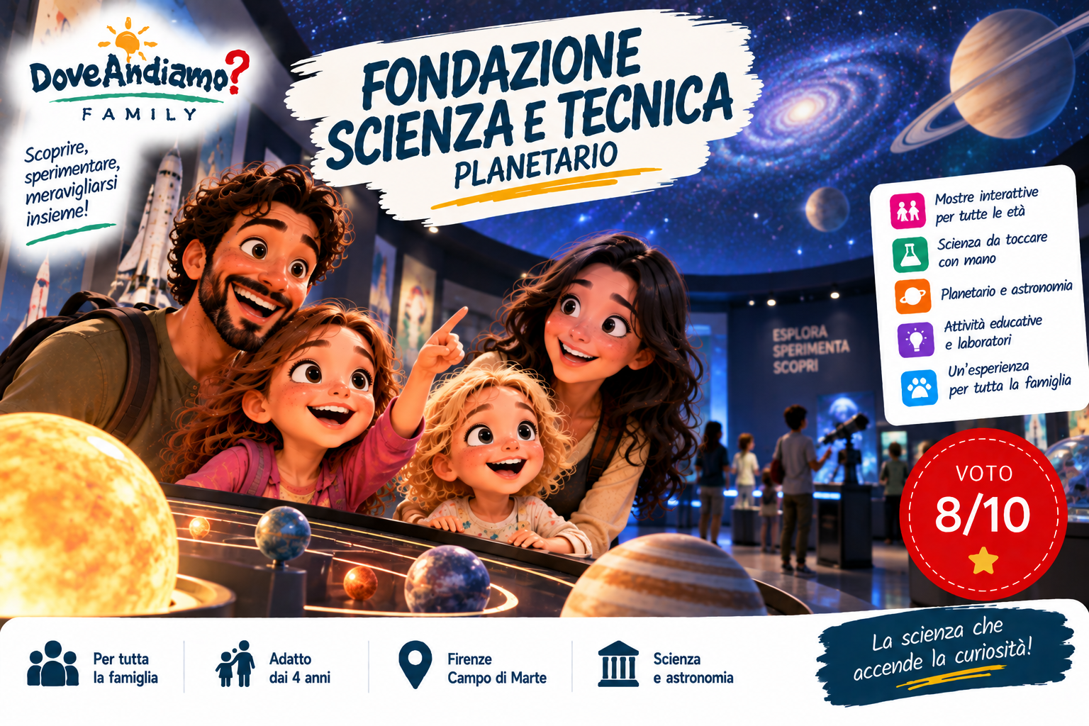 Fondazione Scienza e Tecnica e Planetario, luogo per famiglie